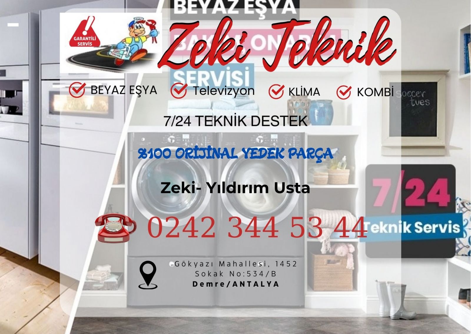 Demre Beyaz Eşya Servisi
